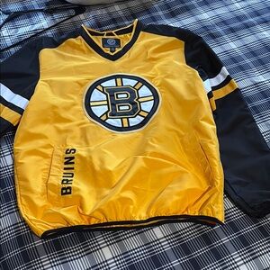 NHL Boston Bruins Yellow and Black Jacket